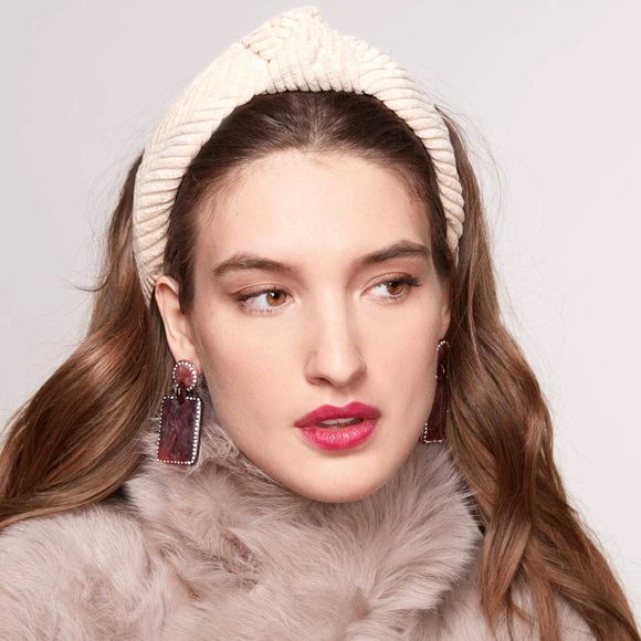 NWT Lele SADOUGHI sand corduroy knot headband. - Picture 2 of 2